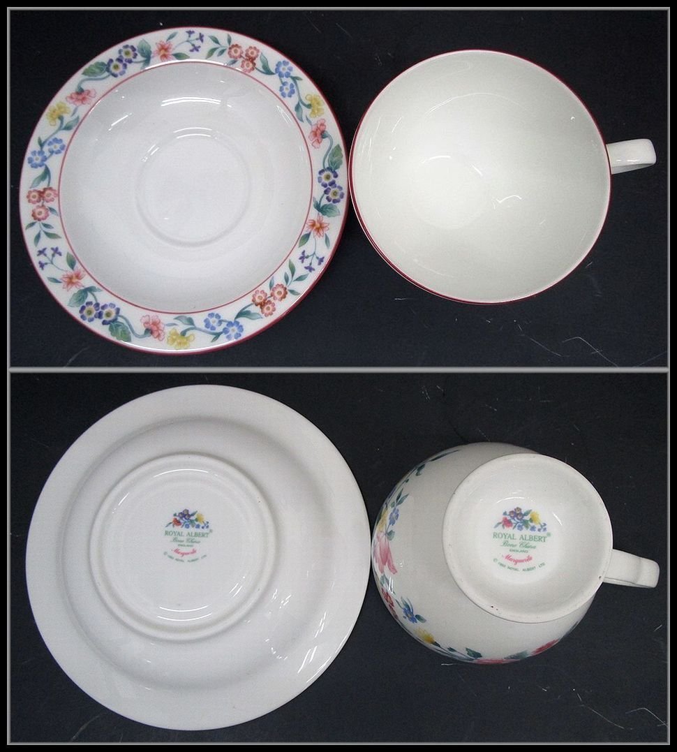 [ZEROnet]▼ROYAL ALBERT ロイヤルアルバート カップ＆ソーサー 5客セット フォンテ マーガレット オーフィリア カタリナ パンジー▼P48-37_画像10