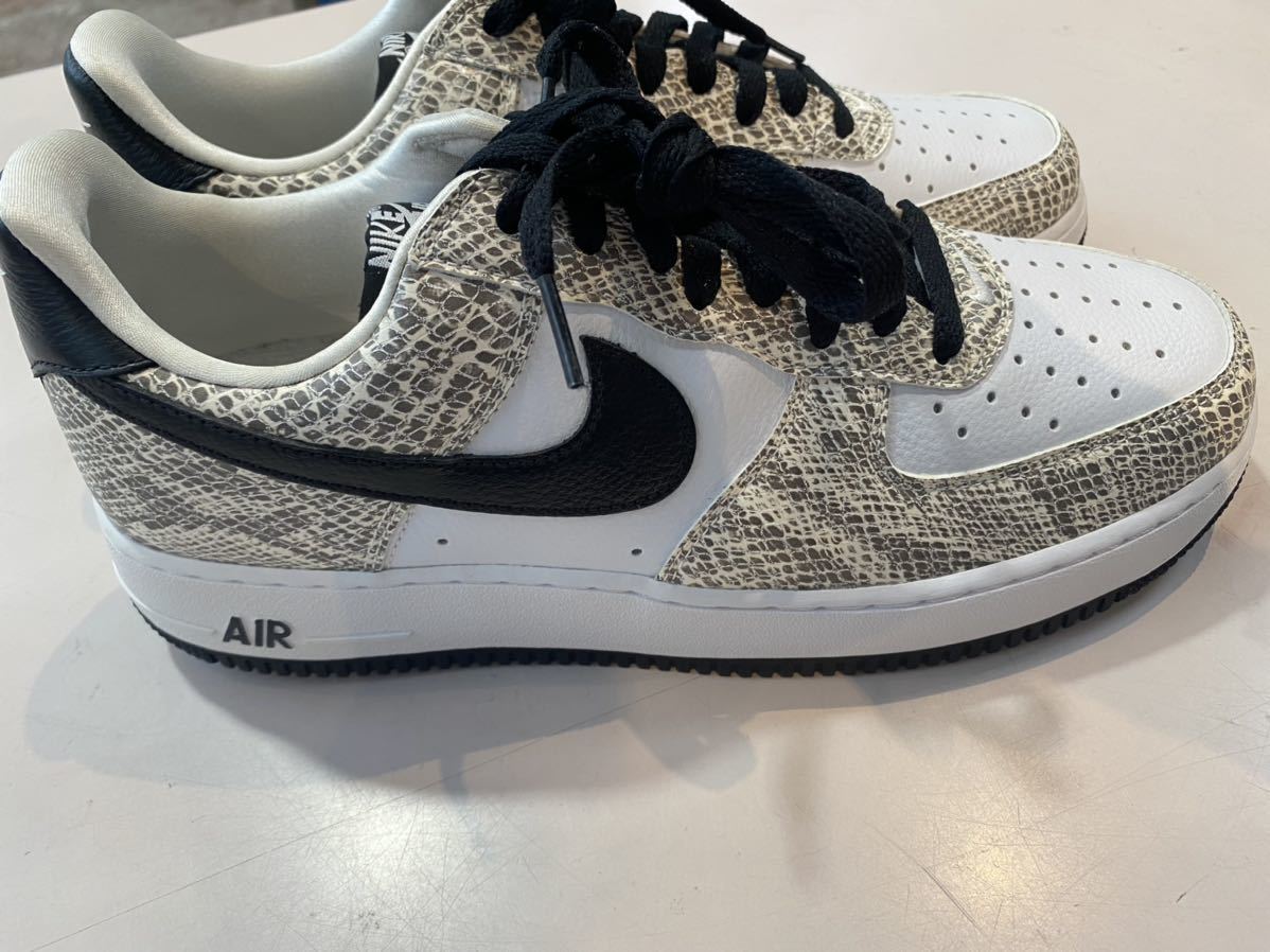 2018 NIKE AIR FORCE 1 LOW RETRO COCOA SNAKE US9 新品 白蛇 845053
