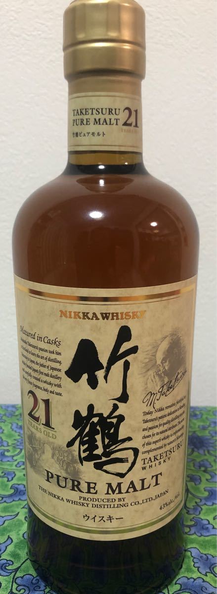 NIKKA 竹鶴21年 ピュアモルトウイスキー ドリンク、水、お酒