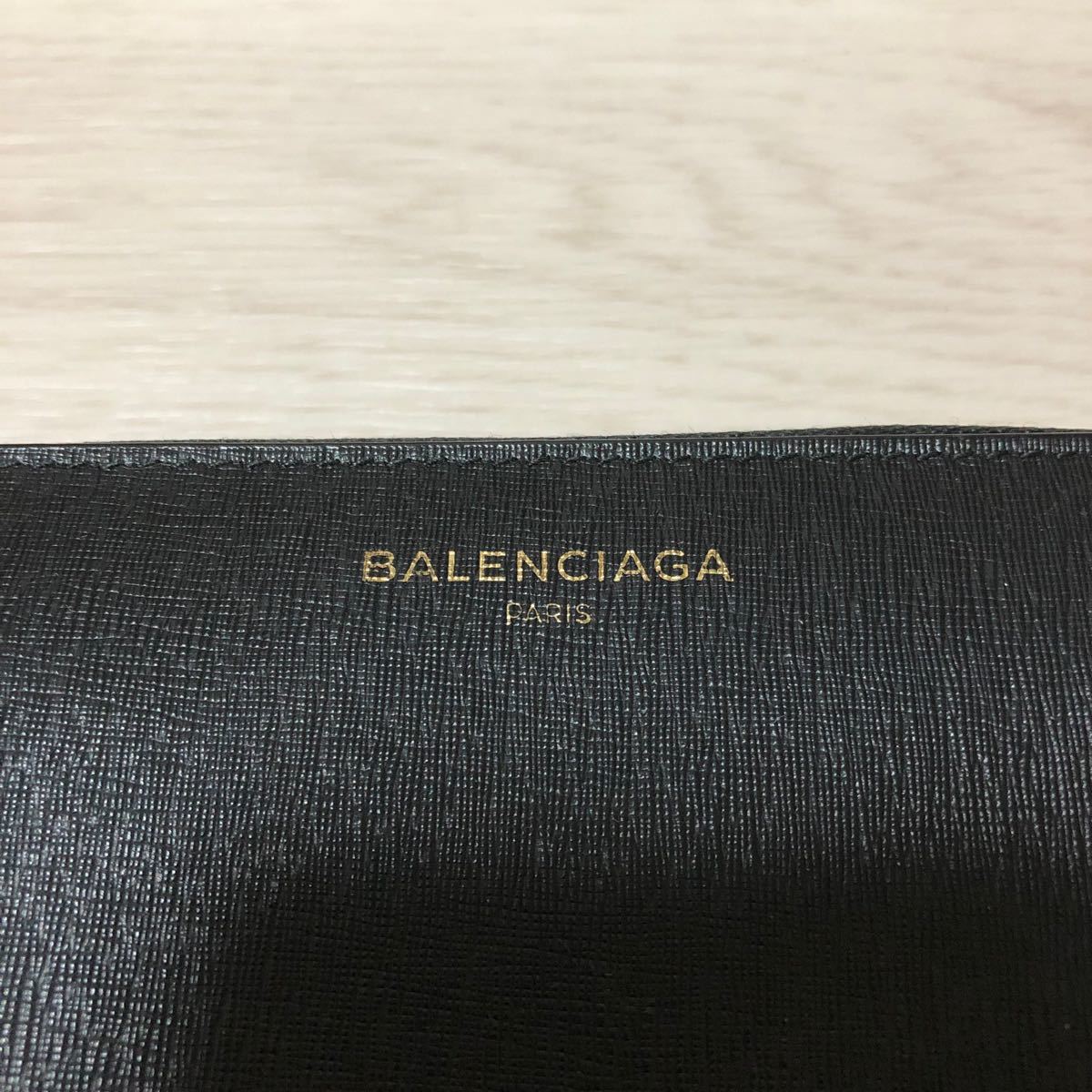 BALENCIAGA 極美品 黒 長財布 エッセンシャル レザー バレンシアガ