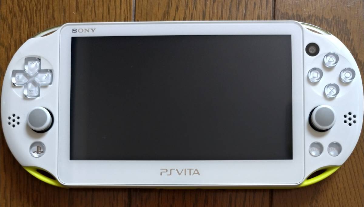 PlayStationVita（PCH-2000シリーズ）Wi-Fiモデル ライムグリーン/ホワイト PCH-2000 中古品 不具合なし メモリーカード8GB付き 送料無料