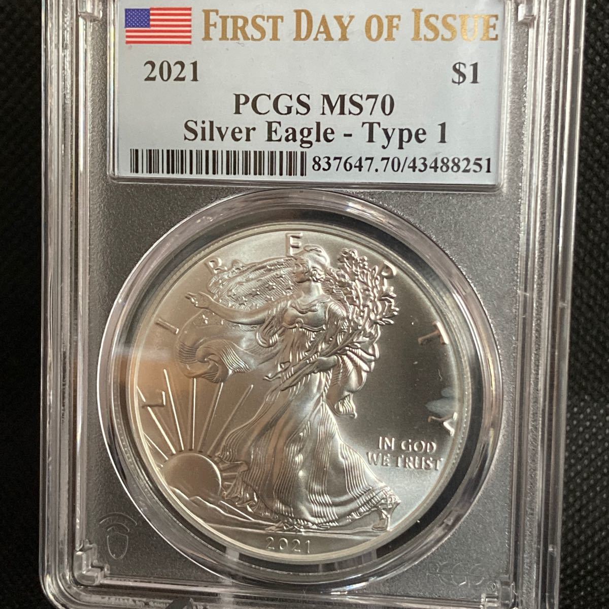2021年 イーグル銀貨 タイプ1.2セット PCGS MS70 FDOI | contifarma.pe