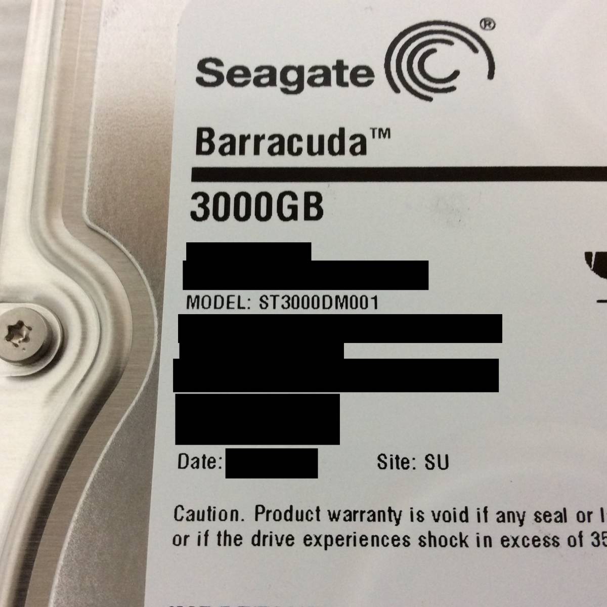 Seagate 3.5インチ HDD ST3000DM001 3TB 2個セット R1126_画像2