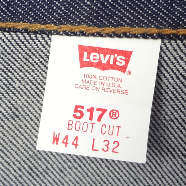  Levi's jeans 517 boots cut Levi\'s blue American made W44 large size MADE IN THE USA