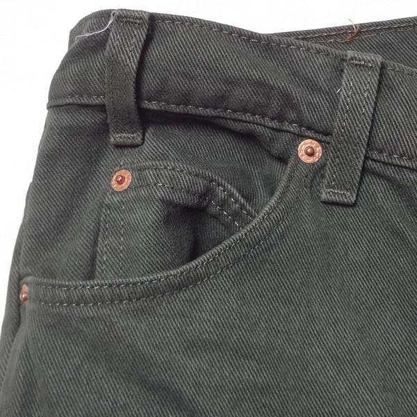 リーバイス ジーンズ Levi's 517 米国製 ブーツカット モスグリーン W33 MADE IN THE USA_画像9