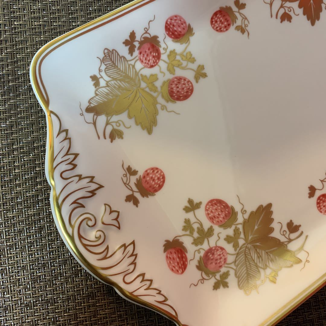  редкий Wedgwood клубника Gold сэндвич plate 