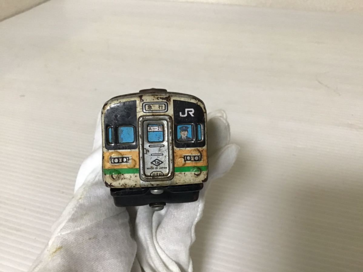 ★昭和レトロ★ ブリキ　電車　211系　JR 玩具　マイティモー　おもちゃ　インテリア　クハ211-555 約21cm