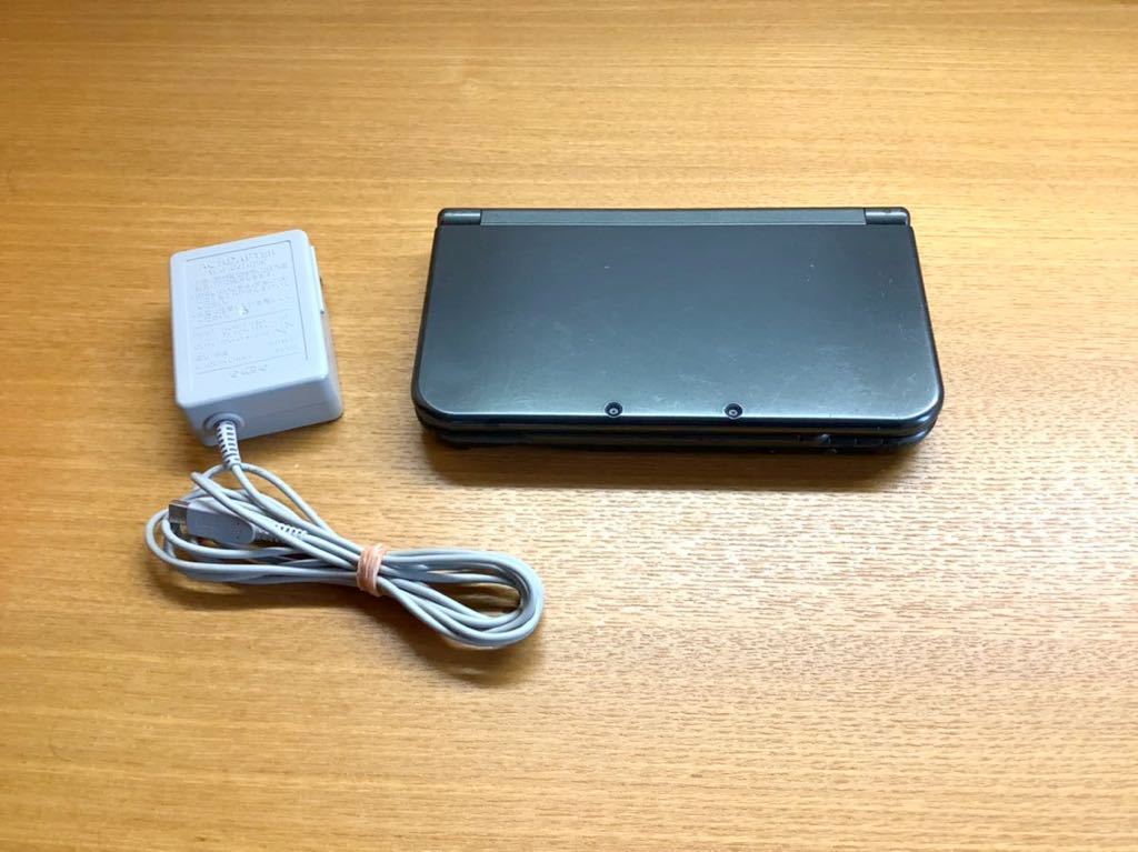 動作確認済 new ニンテンドー3DS LL メタリック ブラック 本体 充電器