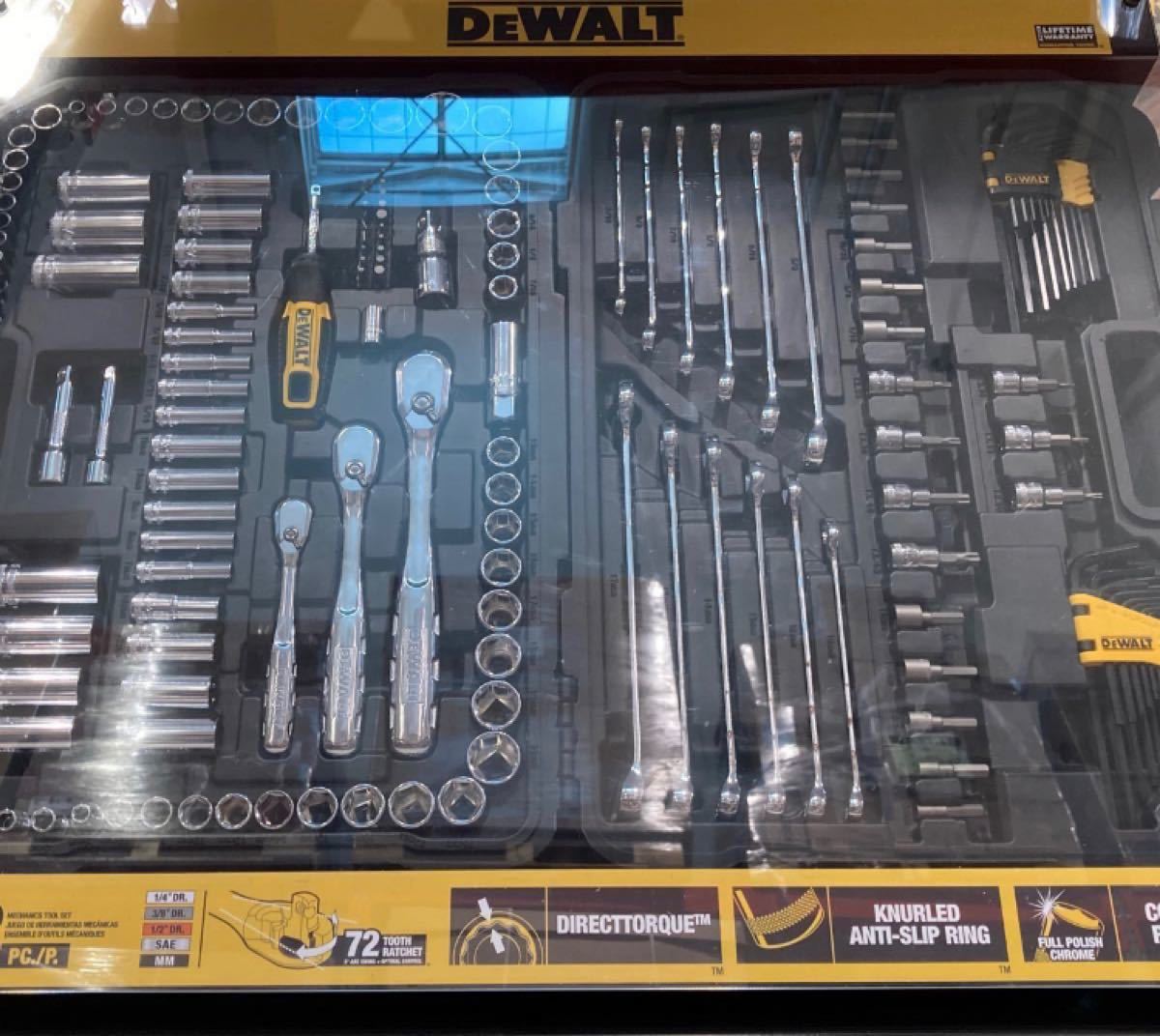 コストコ DeWALT デウォルト 173pc メカニックツールセット 工具 コストコ DeWALT デウォルト 173pc メカニックツールセット 工具