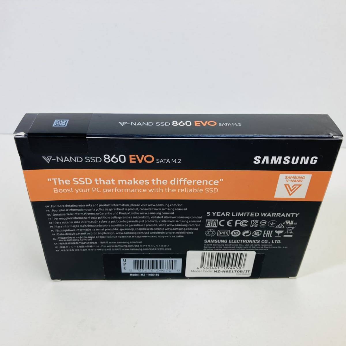 未開封　V-NAND SSD 860 EVO SATA M・2 1TB MZ-N6E1TO SAMSUNG サムスン_画像2