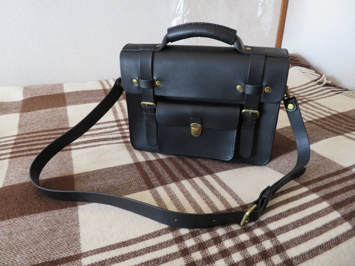 ヘルツ (HERZ) 学生鞄風・2wayビジネスバッグ(BC-16) ブラック 特注品 
