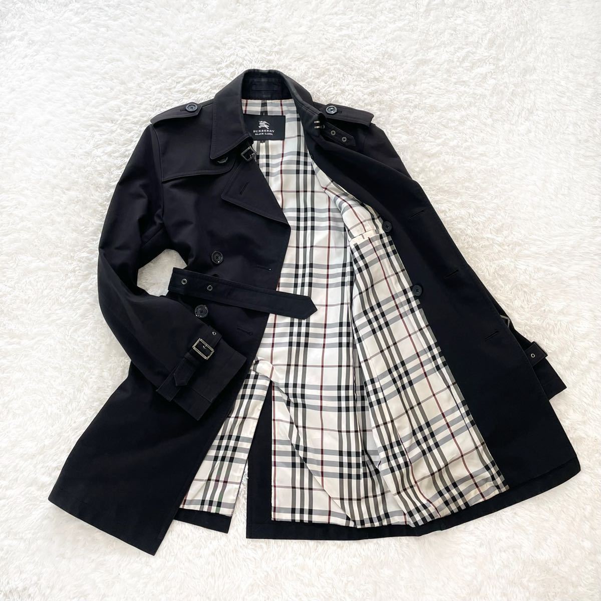 極美品 BURBERRY BLACK LABEL バーバリートレンチコート