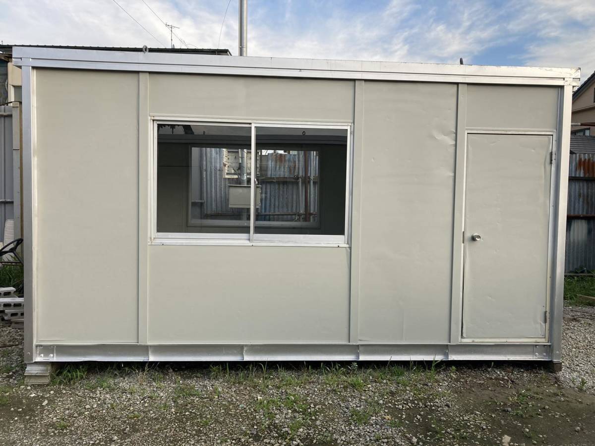 千葉県から プレハブ プレハブ小屋 簡易ハウス 幅460㎝×奥行223㎝× 千葉県から プレハブ プレハブ小屋 簡易ハウス 幅460㎝×奥行223㎝×