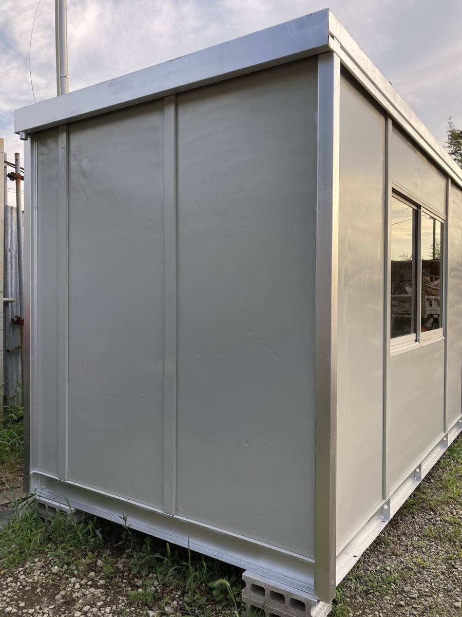 千葉県から プレハブ プレハブ小屋 簡易ハウス 幅460㎝×奥行223㎝× 千葉県から プレハブ プレハブ小屋 簡易ハウス 幅460㎝×奥行223㎝×