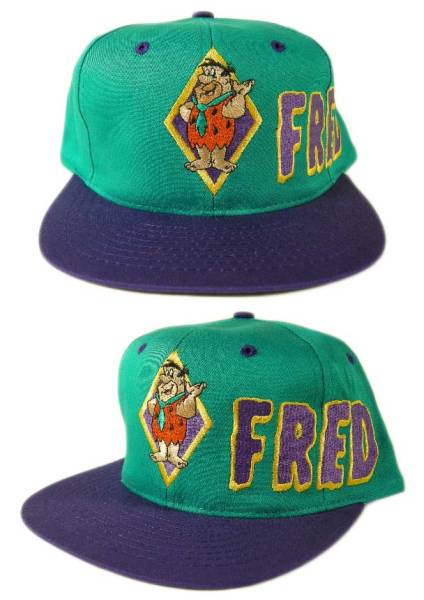 フリントストーン フレッド 90s デッドストック ヴィンテージ スナップバック キャップ アメコミ VINTAGE CAP_画像1