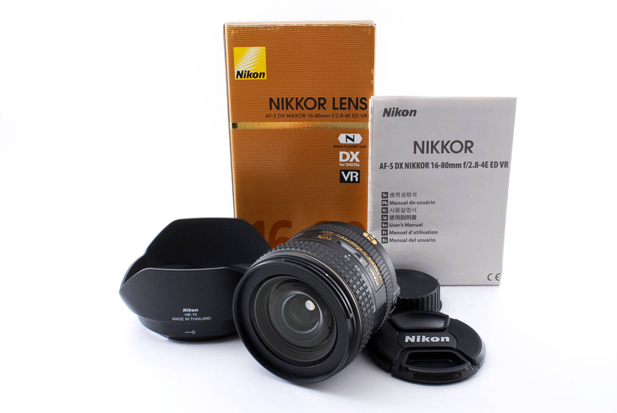○美品○Nikon ニコン AF-S DX NIKKOR 16-80mm f/2.8-4E ED VR レンズ