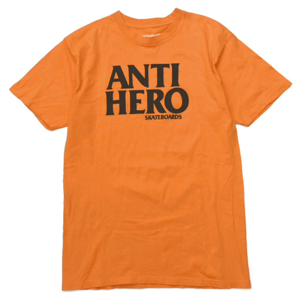 状態良好 ANTIHERO アンタイヒーロー ロゴ プリント Tシャツ オレンジ size.M SFジャイアンツカラー アンチヒーロー スケートの画像2