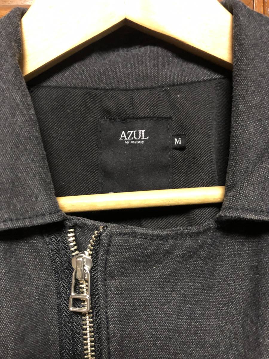 AZUL by moussy ハーフコート グレー Mサイズ_アズールバイマウジー