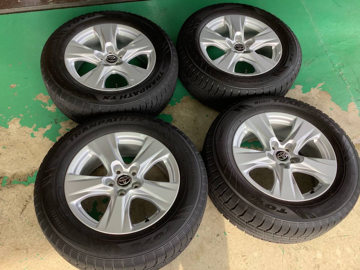 J68【美品】トヨタRAV4純正スタッドレス4本Set◇TOYOウィンター