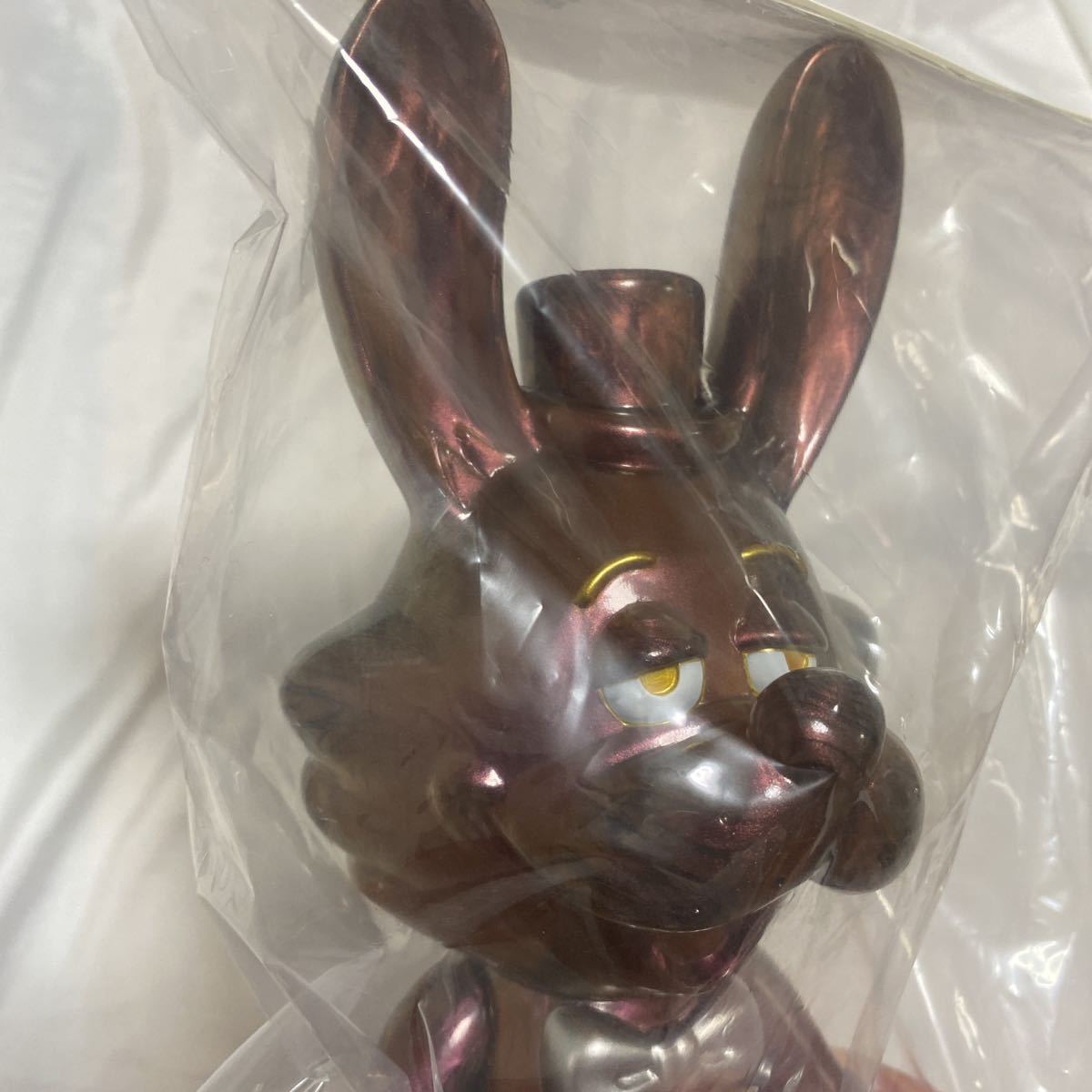 新品未開封 送料無料 SWING TOYS SWINGBUNNY ブロンズカラー BIG ソフビ SWINGTOYS （検索 シカルナ工房 ブルマァク one up ）_画像4