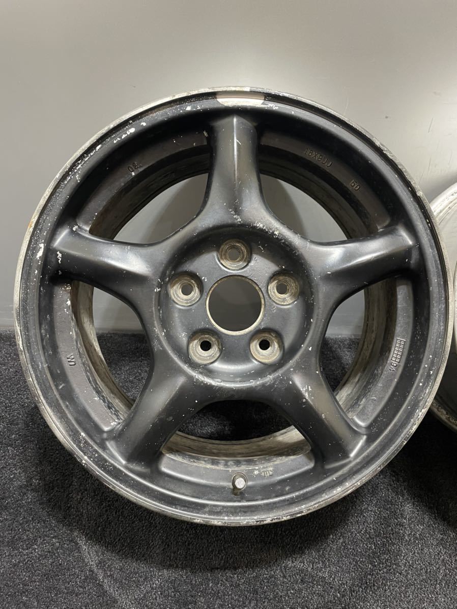 最大50%オフ! RX7 FD純正ホイール 2本 流用に16インチ8jj 114.3