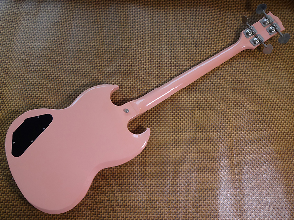 BURNY PEB-65 SWANKY SPIDER Short Scale EB SG BASS Pink SKULL