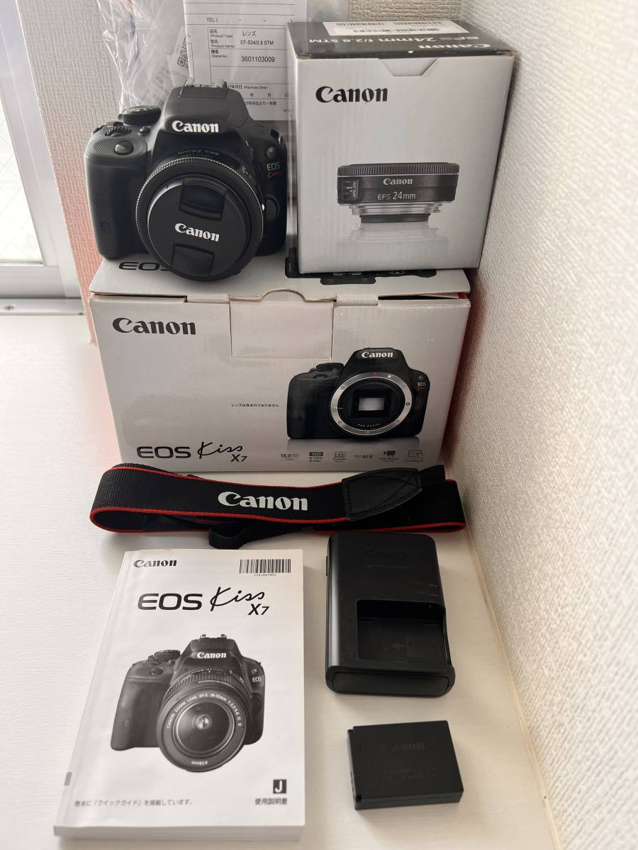 ☆美品☆ Canon EOS kiss X7 デジタル一眼レフカメラ EF-S 24mm f/2.8