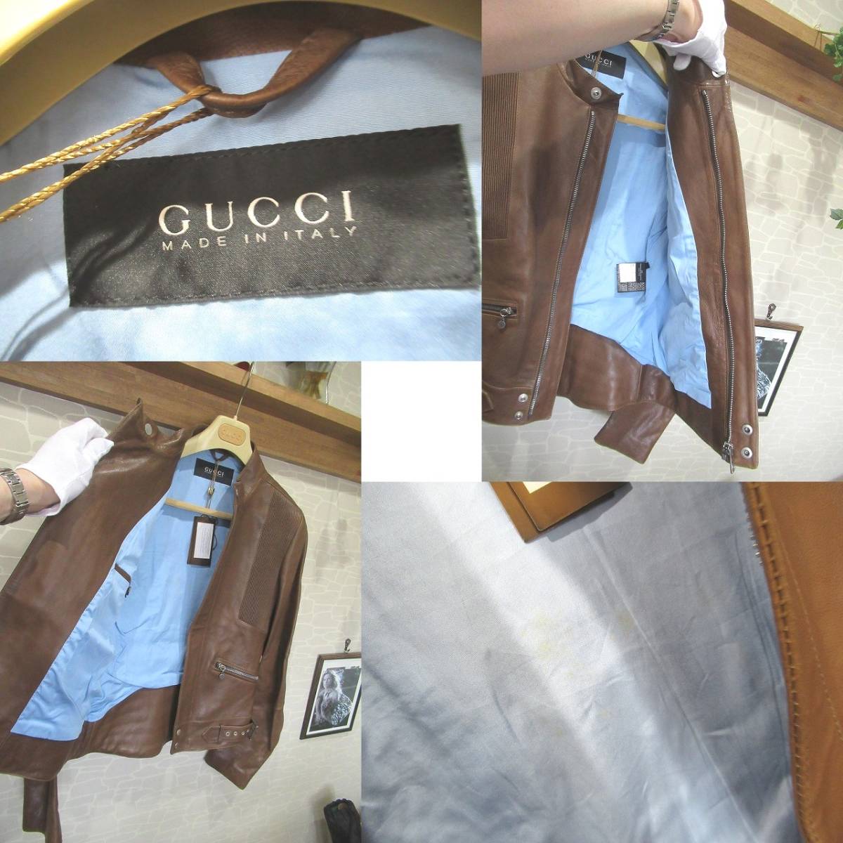 希少 未使用(経年あり)グッチ GUCCI 藤井フミヤ着用モデル2009年