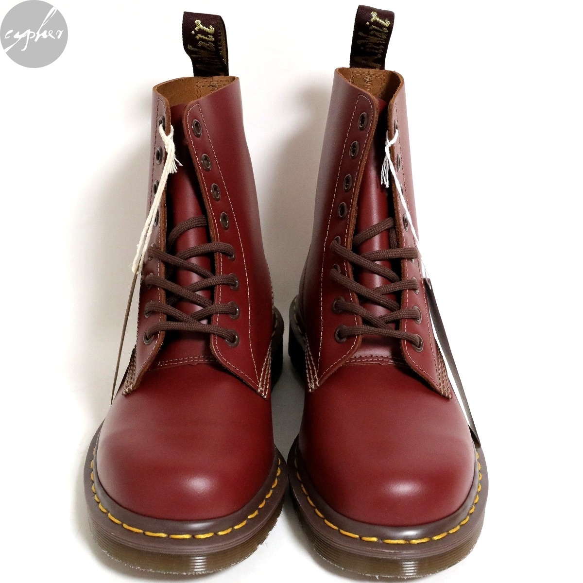 UK6.5 25.5cm 新品 英国製 Dr.Martens VINTAGE 1460 8 EYE HOLE レザー