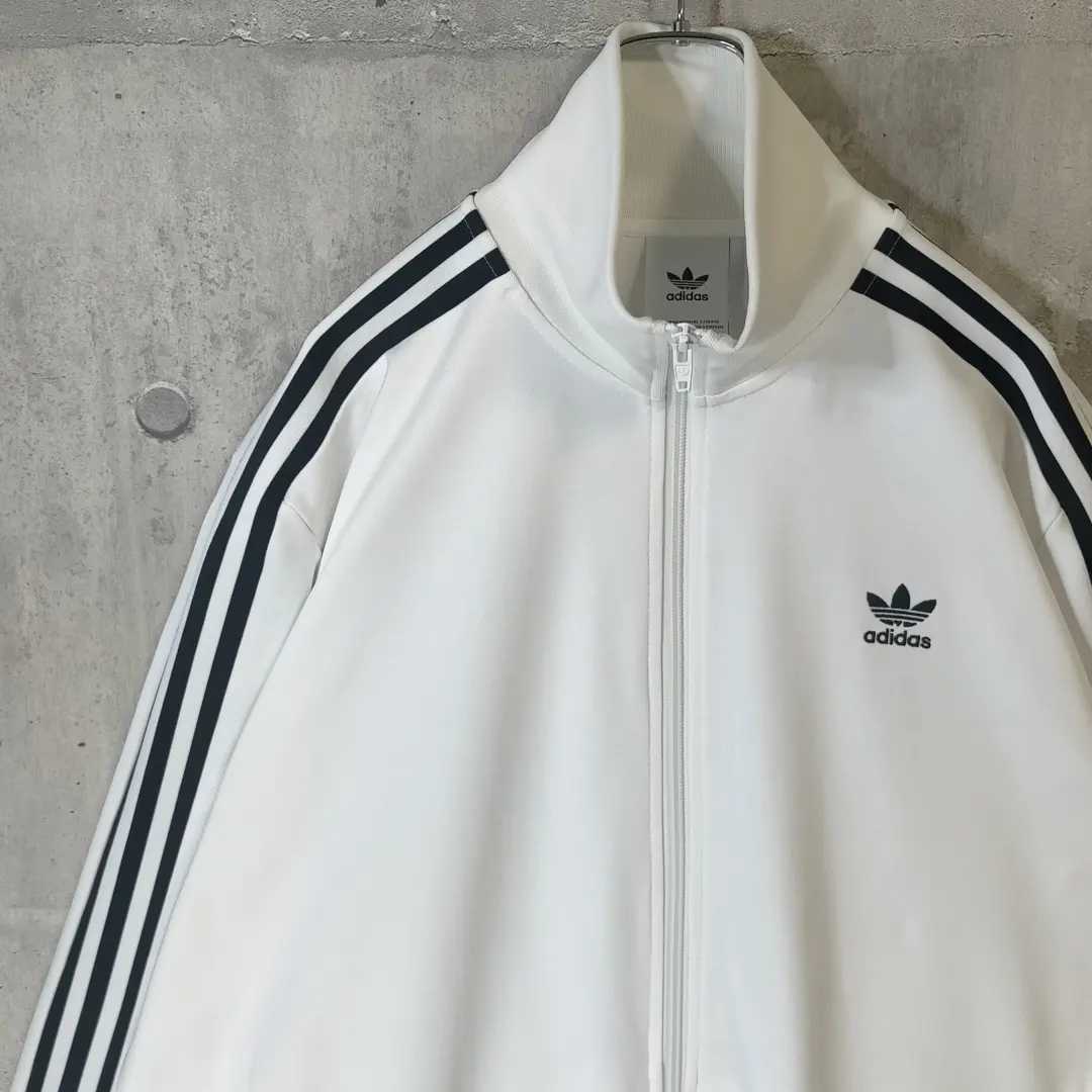 ビッグサイズ 5XL adidas アディダス トラックジャケット 白 黒