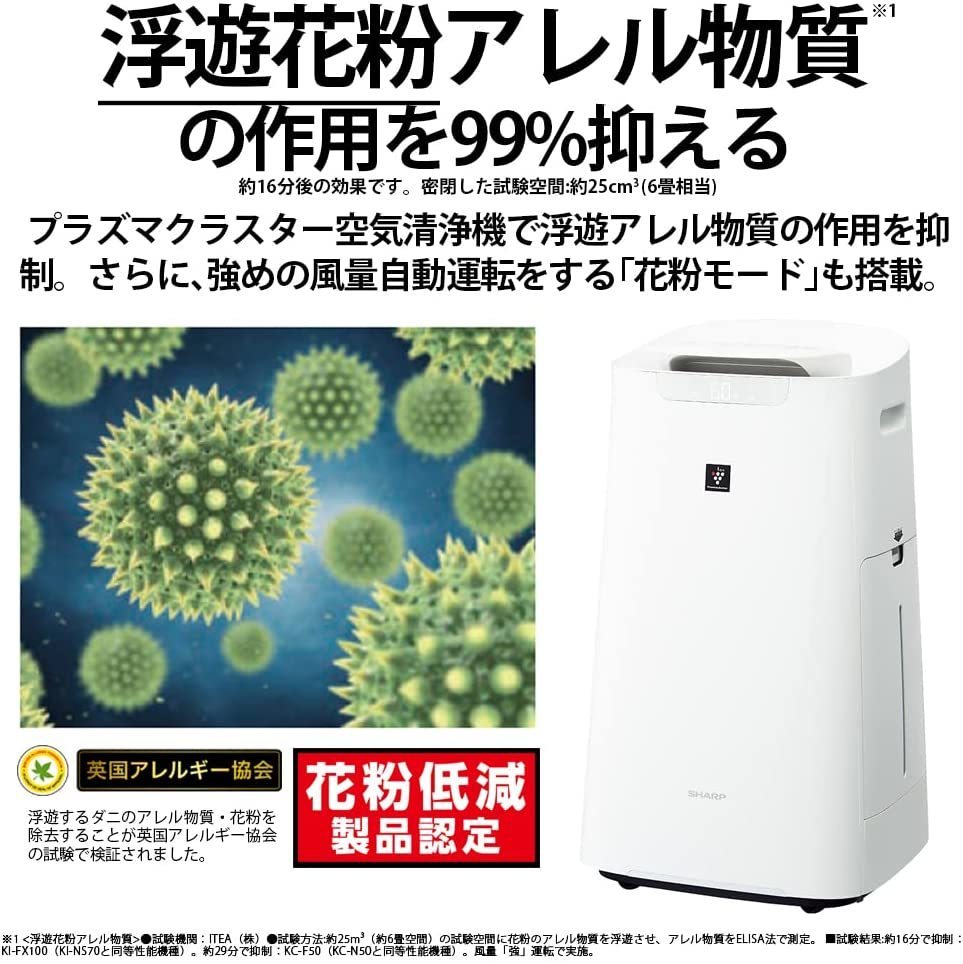 ②プラズマクラスター 25000 ハイグレード 19畳 / KI-NS70-W www