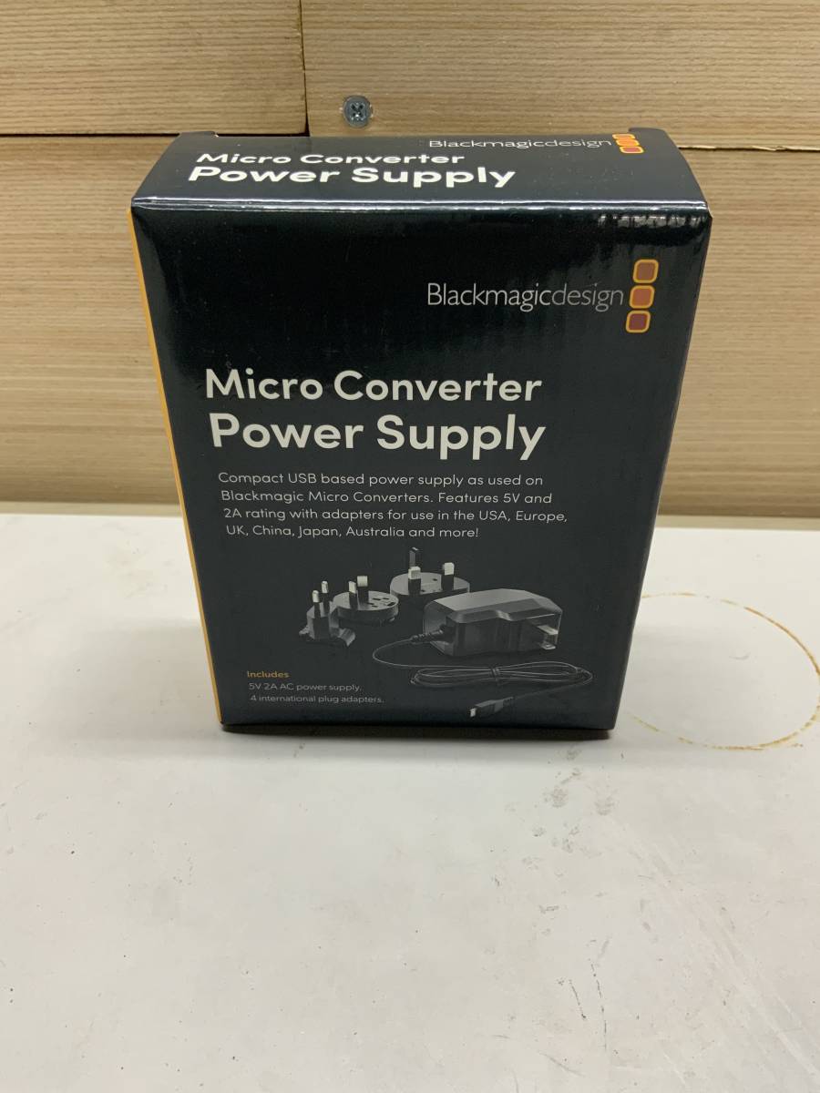 Blackmagic Design Micro Converter Power Supply 5V10W USBC ブラックデザイン_画像1