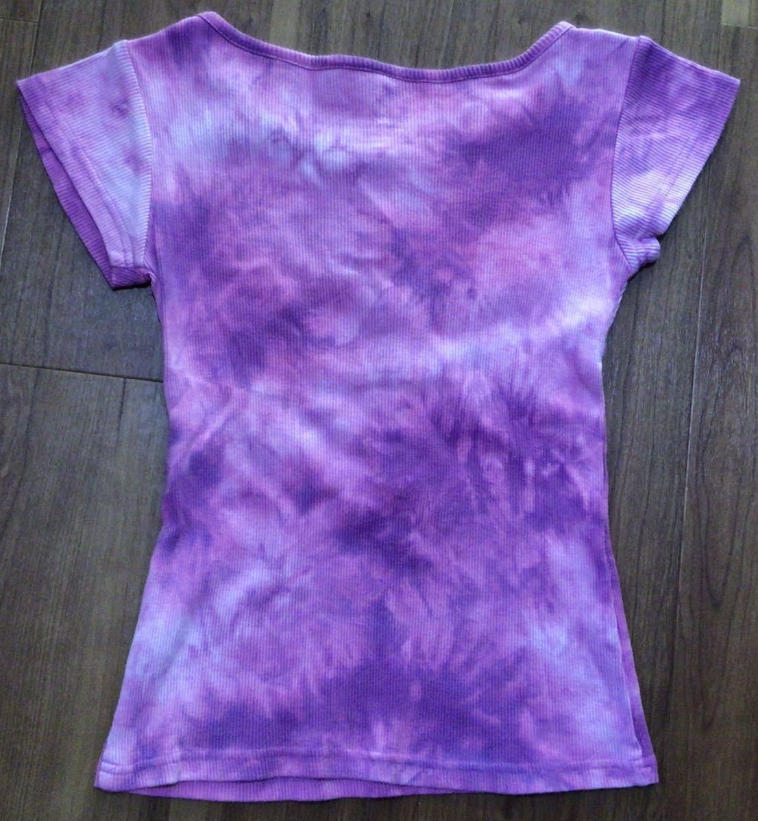 THE OCEAN STAGE Thai large T-shirt M size * purple Henley neckline * Fit series rhinoceros ketelik Surf series girl 