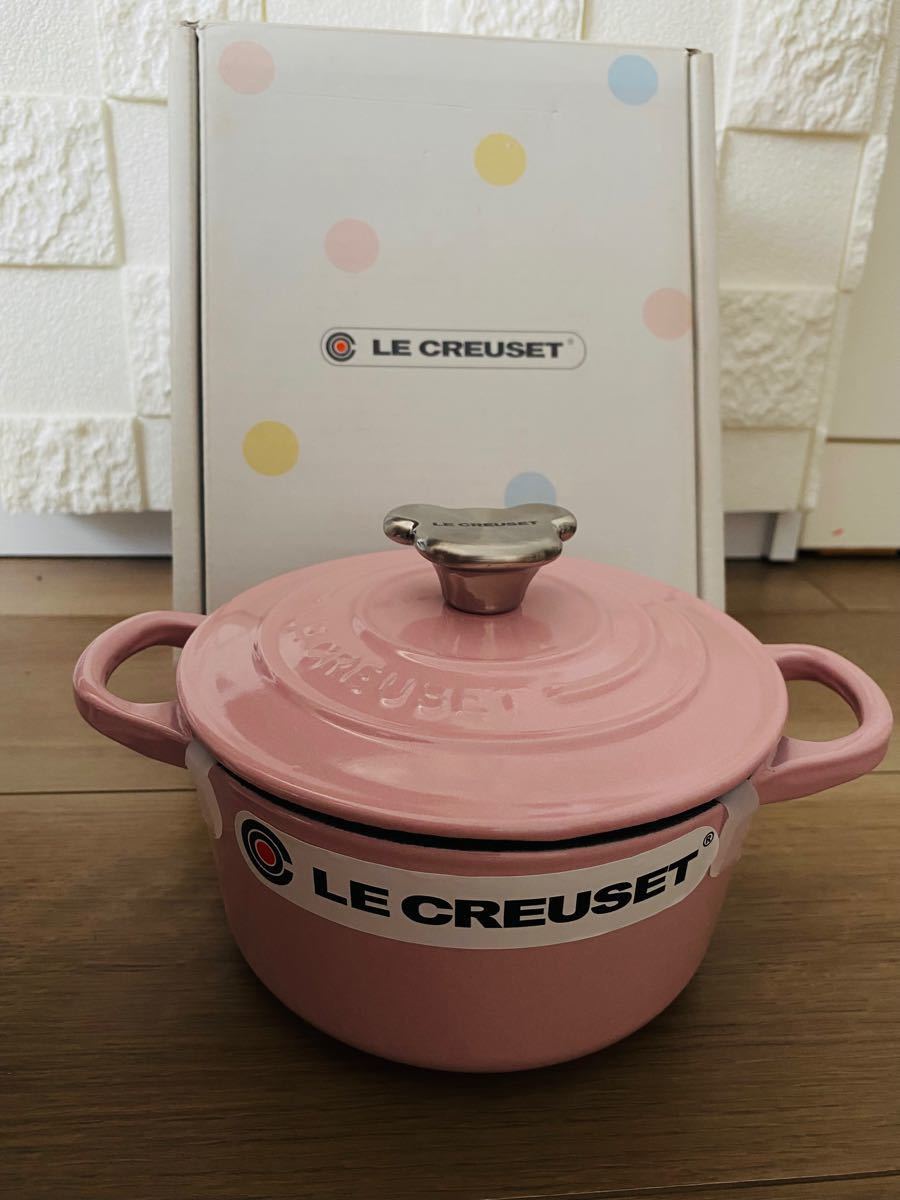 最終お値下げ LE CREUSET  ル・クルーゼ   ホーロー   両手鍋  ココット・ロンド14cmベアーツマミ  離乳食用 