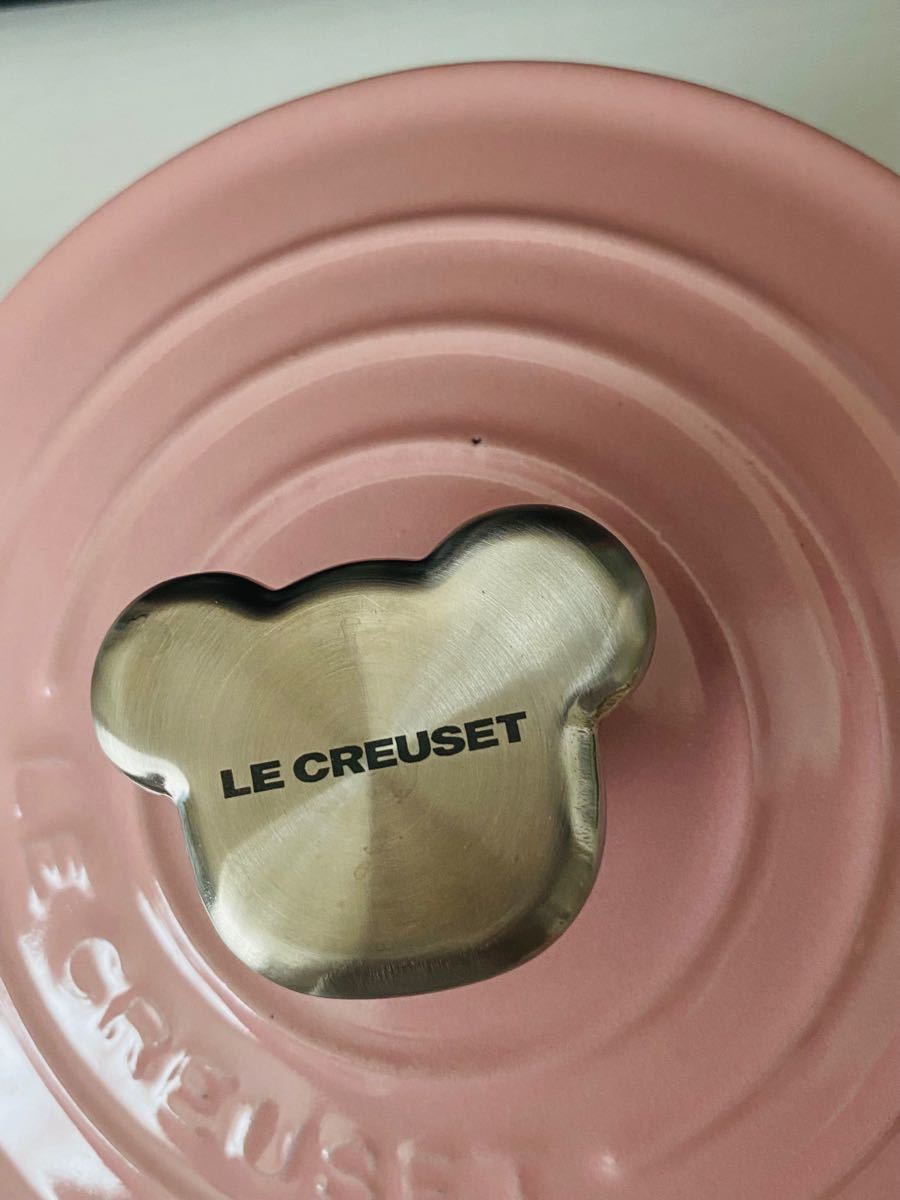 最終お値下げ LE CREUSET  ル・クルーゼ   ホーロー   両手鍋  ココット・ロンド14cmベアーツマミ  離乳食用 