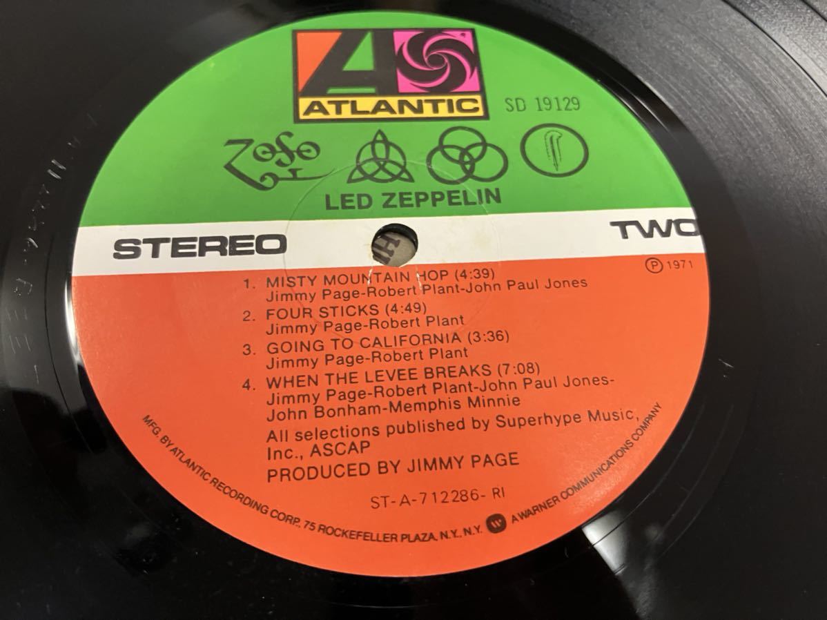 Led Zeppelin★中古LP/USオリジナル盤「レッド・ツェッぺリン～Ⅳ」 _画像5