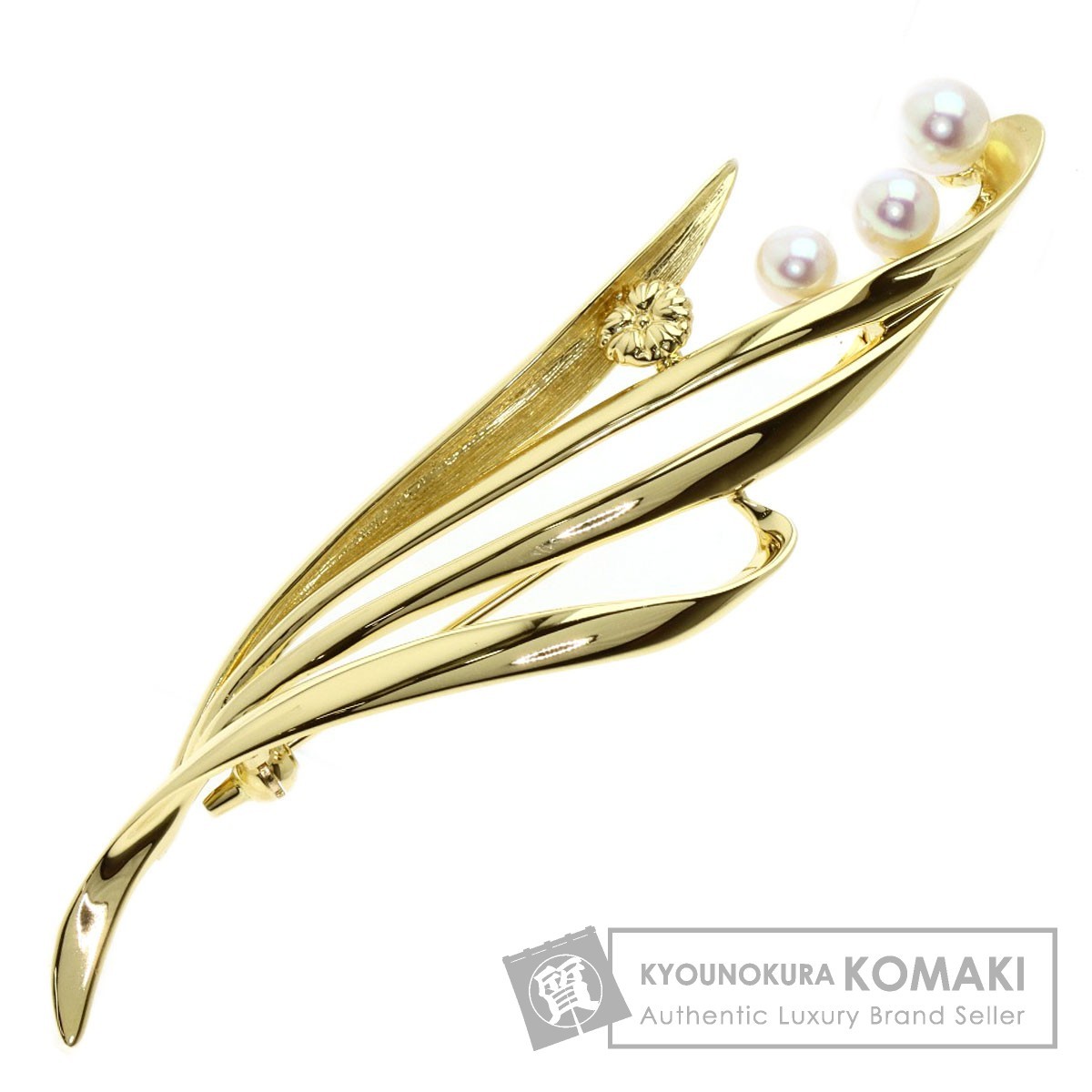 特価キャンペーン MIKIMOTO ミキモト パール 真珠 ブローチ K18