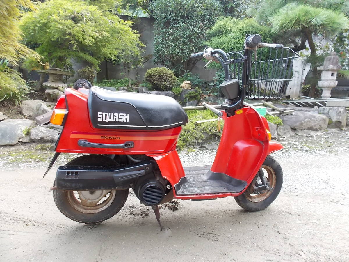 ホンダ スカッシュ50 始動確認済み 書類付 12Vセル付
