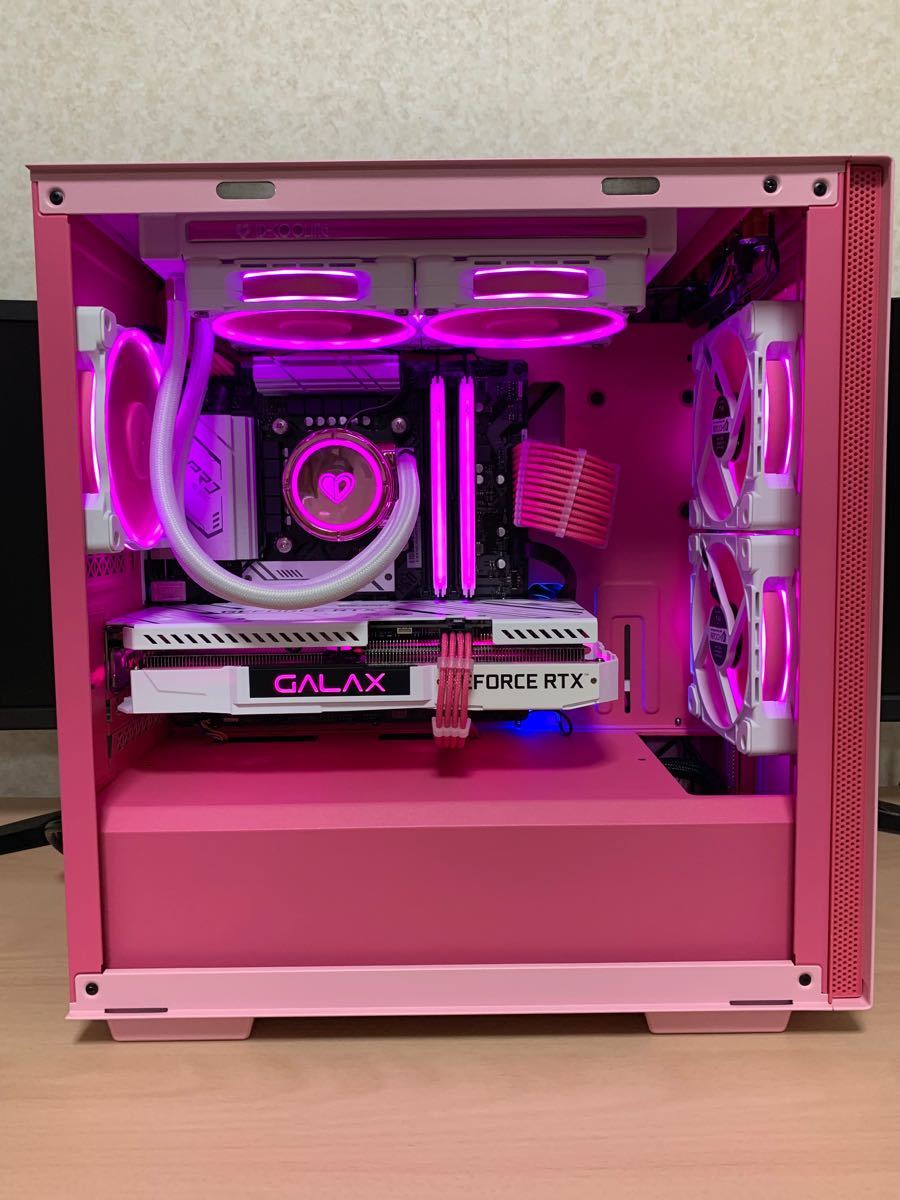 ☆ピンクPC☆i5 11400F□RTX3060□メモリ16GB□PINK FLOW 240 ARGB
