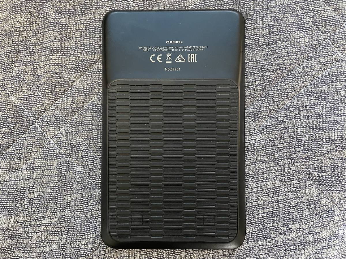 CASIO カシオ 高級電卓　黒　12桁　S100_画像2