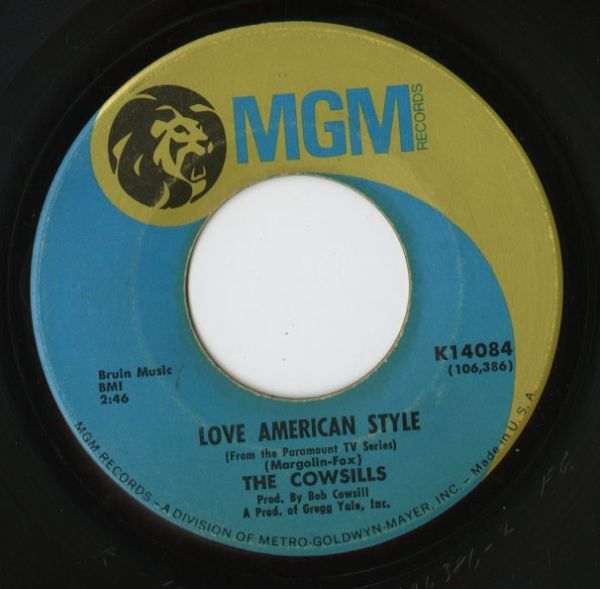 【ロック 7インチ】The Cowsills - Silver Threads And Golden Needles / Love American Style [MGM Records K14084]_画像2