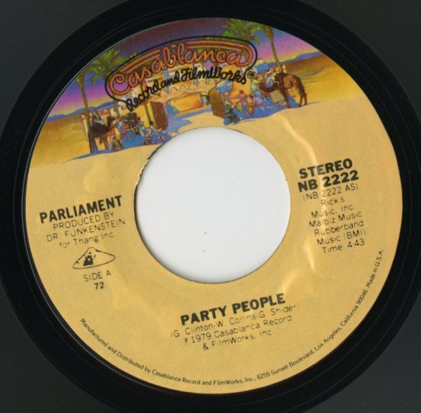 【ソウル 7インチ】Parliament - Party People [Casablanca NB 2222]_画像2