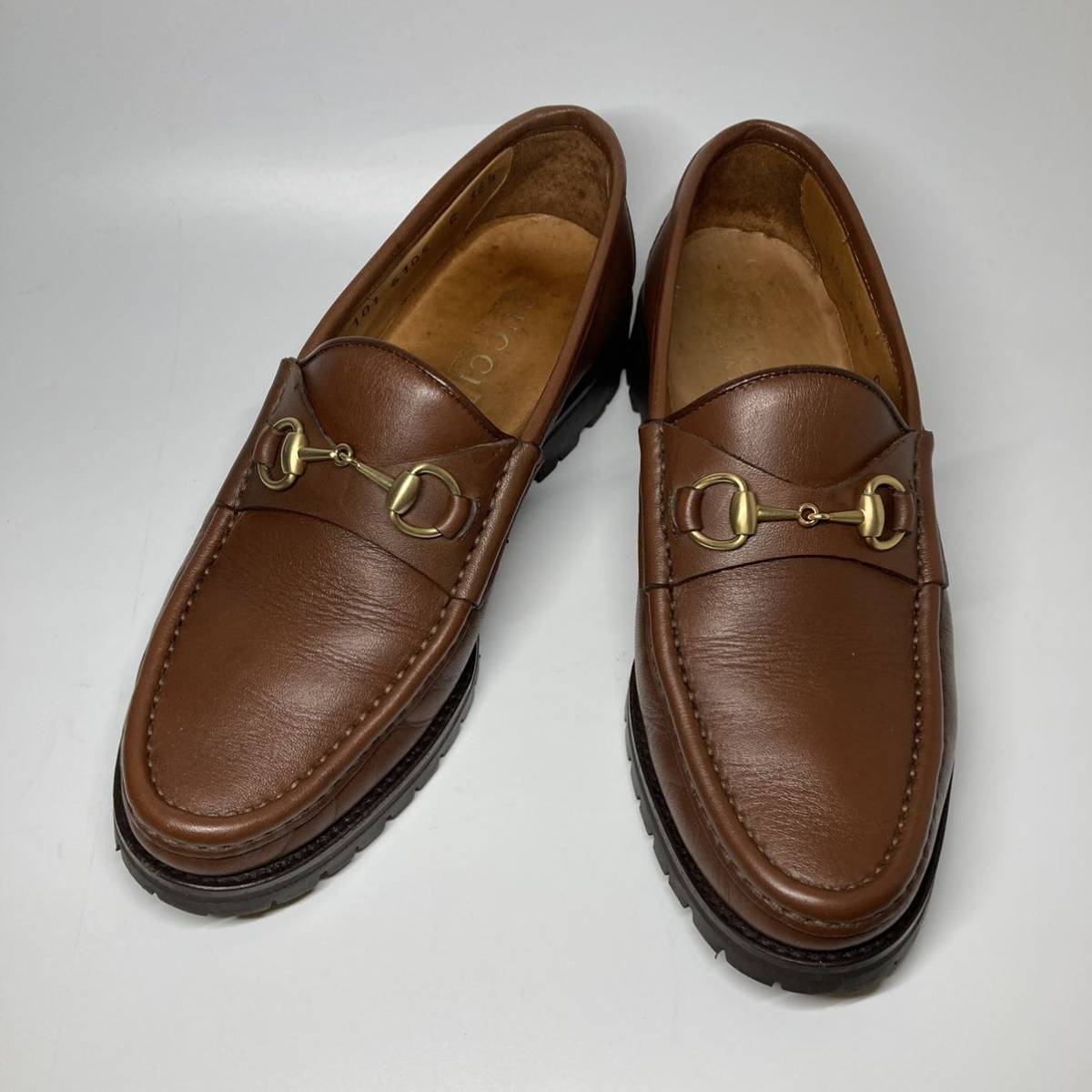 グッチ/ビットローファー/GUCCI/革靴/レザーシューズ/ブラウン