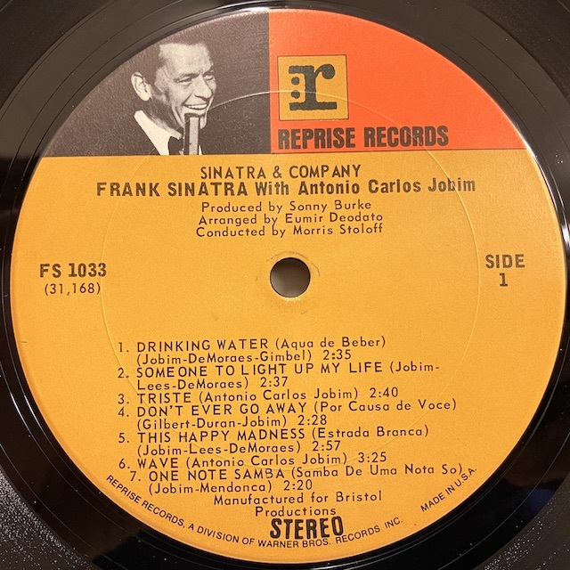 ●即決VOCAL LP Frank Sinatra / Sinatra & Company jv2922 米盤、顔面3色Stereo フランク・シナトラ _画像3