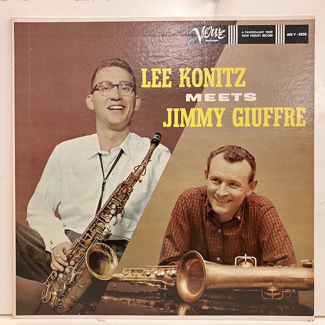 ●即決LP Lee Konitz / meets Jimmy Giuffre j33946 米オリジナル、黒銀Vinc/Tp Dg Mono リー・コニッツ