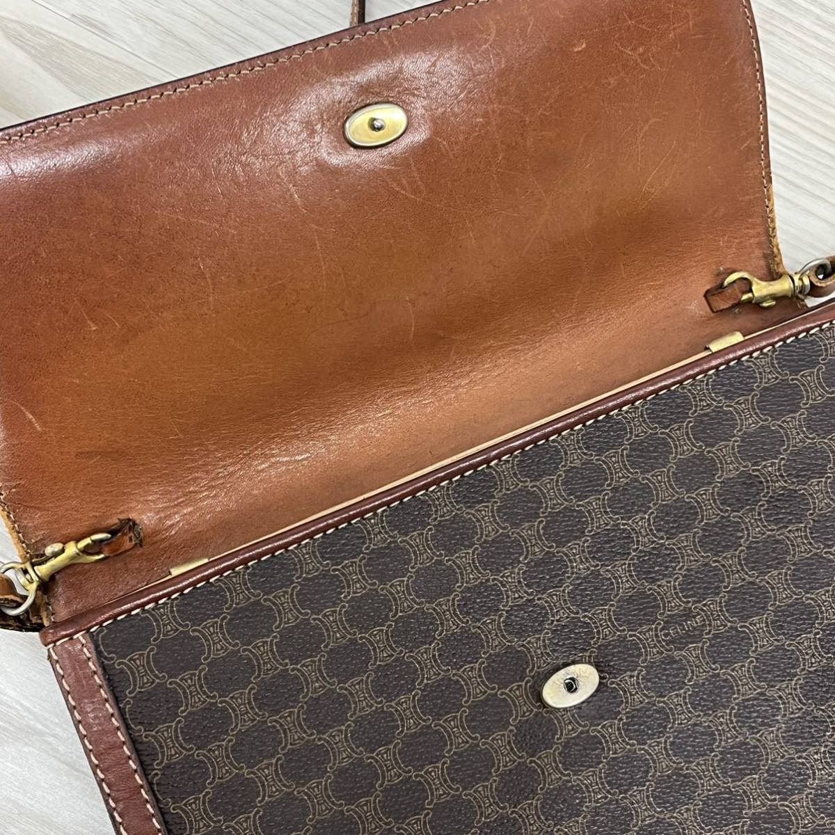 CELINE セリーヌ Vintage ヴィンテージ オールド マカダム柄 PVC
