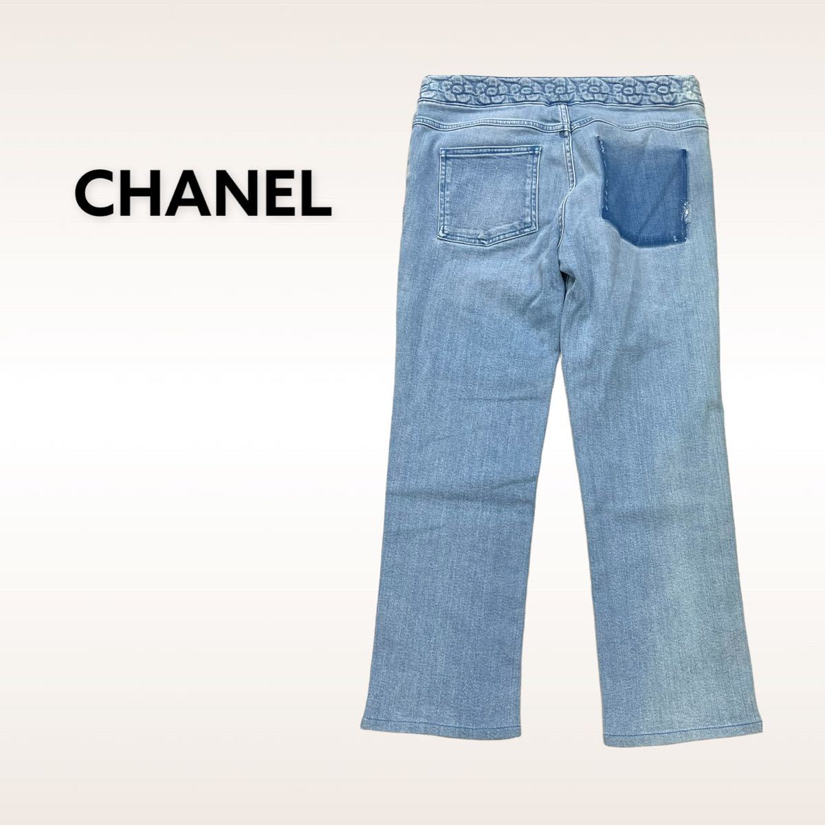 高級 CHANEL シャネル P53350 2016年製 ココマークボタン カメリア
