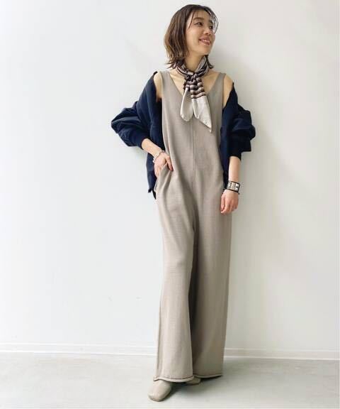 GOOD GRIEF KNIT オールインワン アパルトモンドゥーズィエムクラス L'Appartement ALL IN ONE グレージュ ベージュ コットン 美品