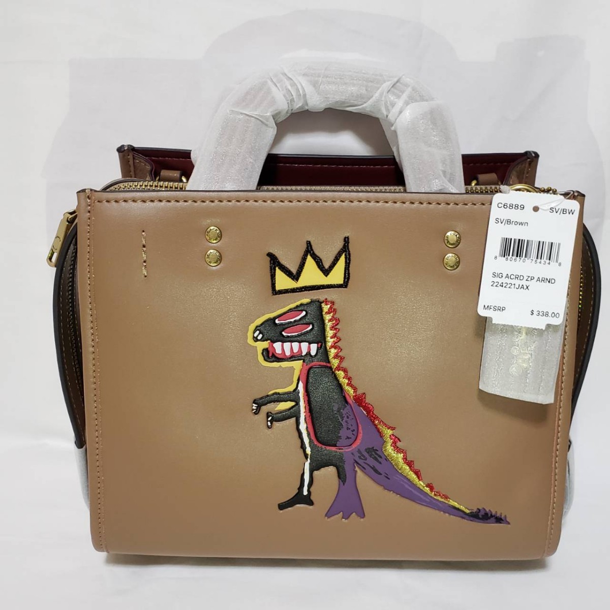 コーチ COACH バスキアコラボ ハンドバッグ ショルダーバッグ 恐竜