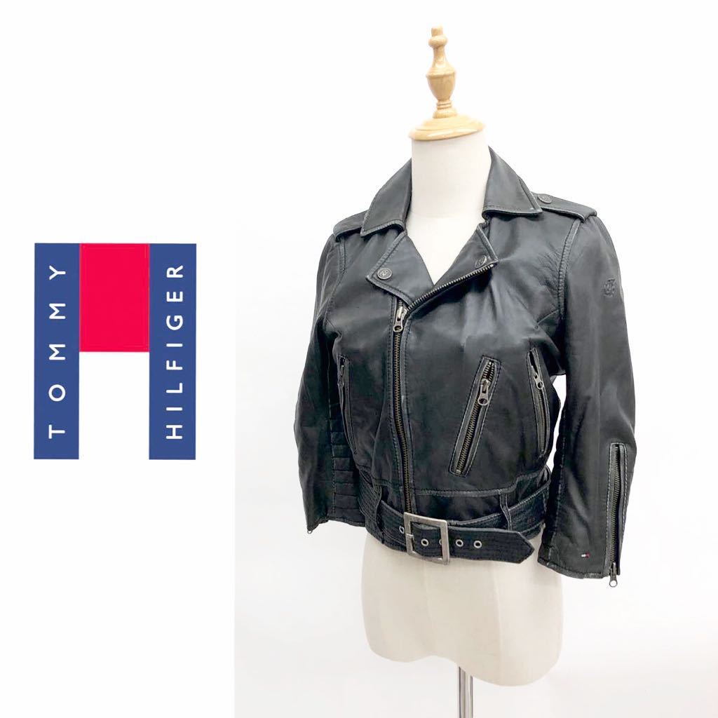 美品】TOMMY HILFIGER トミーヒルフィガー ジャケット ライダース